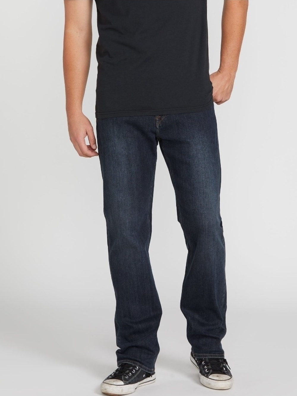 Volcom Kinkade Regular Straight Fit Jeans Dark Blue